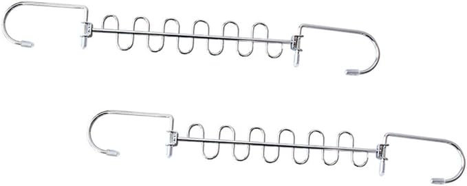 2pcs Multi-Hole Laundry Hanger Foldable Drying Rack by HOOTNEE