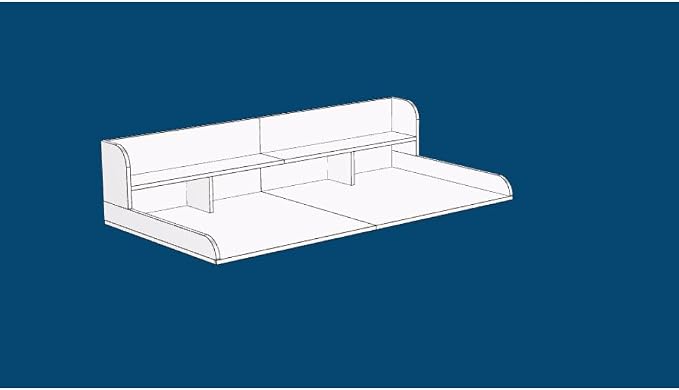 54"x27.5" Washer and Dryer Countertop Shelf, Double-Layer Wooden Laundry Topper - Image 4