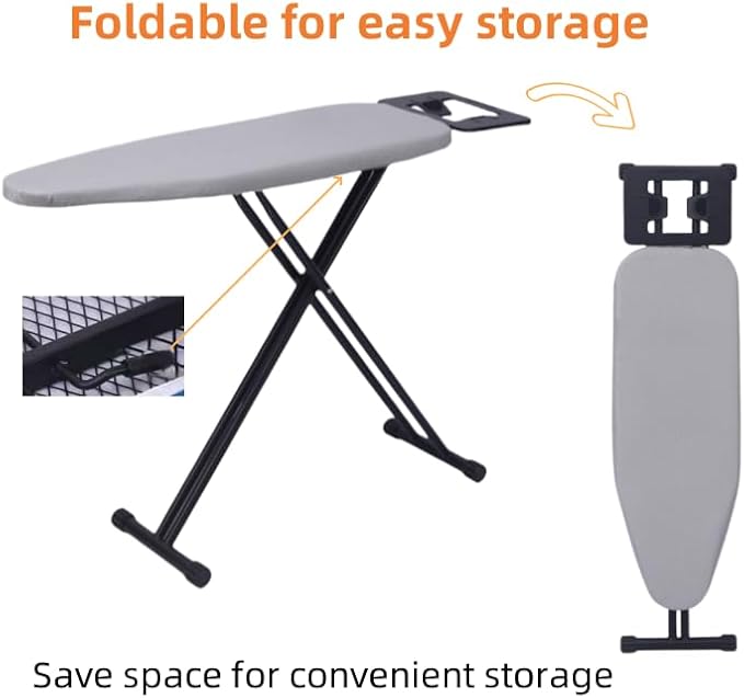 Ironing Board, Compact Ironing Board, Heat Resistant Cover Iron Board - Image 6
