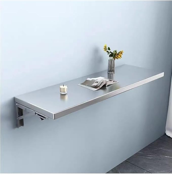 304 Stainless Steel Wall-Mounted Folding Table, Laundry Fold Down Table - Image 7