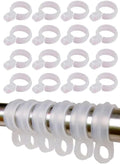 50 Pcs White Plastic Windproof Hanger Hooks Clothes Hanger Buckle Clip Laundry by Enyolidimk