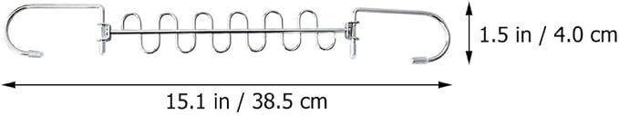 2pcs Convenient Clothing Drying Rack Multi-Hole Hangers Storage Shelf Suitable - Image 2