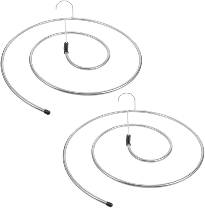 2pcs Spiral Sheet Hanger Set Thick Stainless Steel Windproof Quilt Rack Space - Image 6