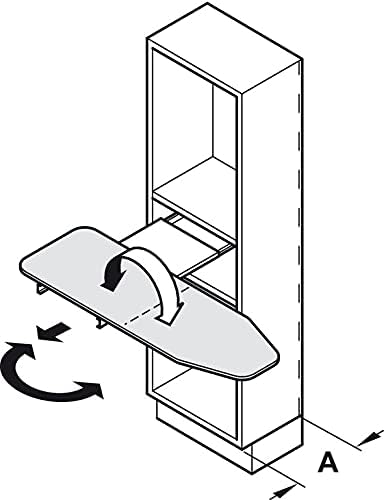 Häfele Ironing Board Shelf-Mounted, Made of Steel - Image 7