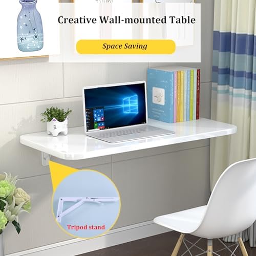 Floating Folding Table with Metal Brackets - Image 2