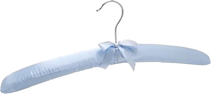 Satin Padded Hangers 5PCS Clothes Satin Padded Hanger Sponge Hangers Display - Image 7
