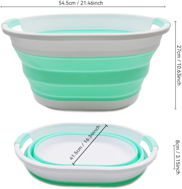 SAMMART 32L Collapsible Plastic Laundry Basket - Image 3