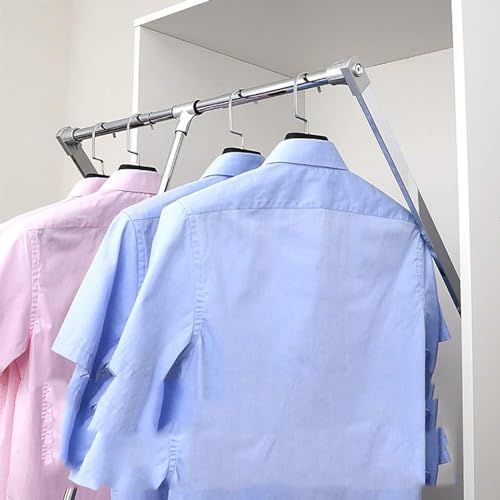 Cloakroom/Balcony Garment Rail Bar, Heavy Duty Wardrobe Lifter - Image 4