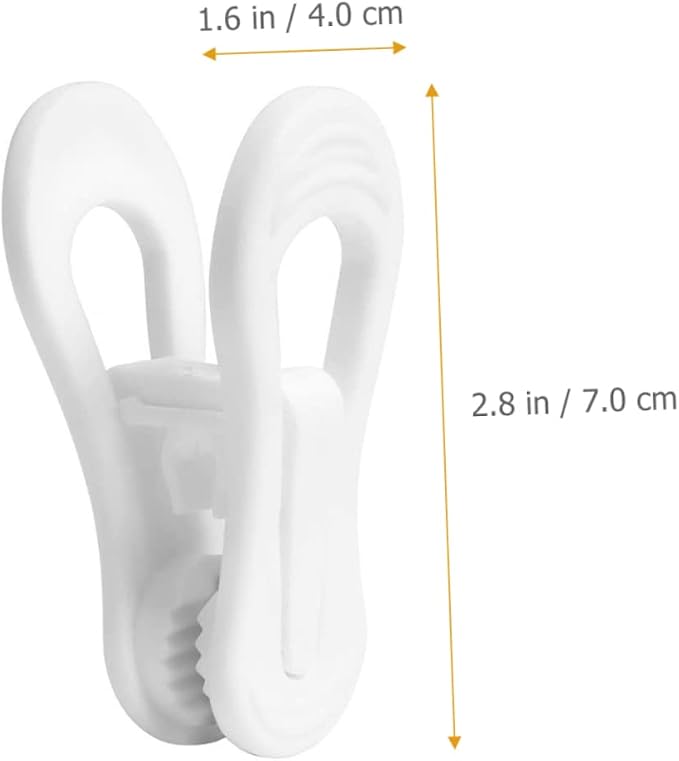 IMIKEYA 20pcs Clothes Hanger Clips Plastic Clips Multi-use Laundry Organizer - Image 2