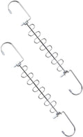 PRETYZOOM 2Pcs Multi Hole Clothes Drying Rack Hangers by PRETYZOOM