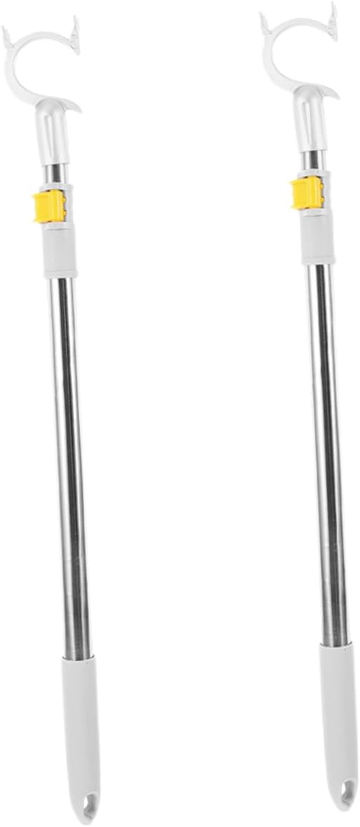 Ciieeo 2pcs Clothes Forks Extendable Pole Hook by Ciieeo