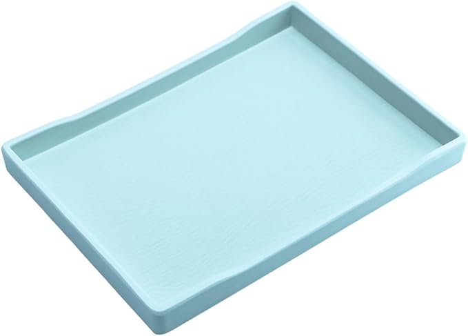 Small Blue Mini Serving Tray for Serving Accessory, Perfume or Display Use. by VCREATC-VCREATEFORCUSTOMER