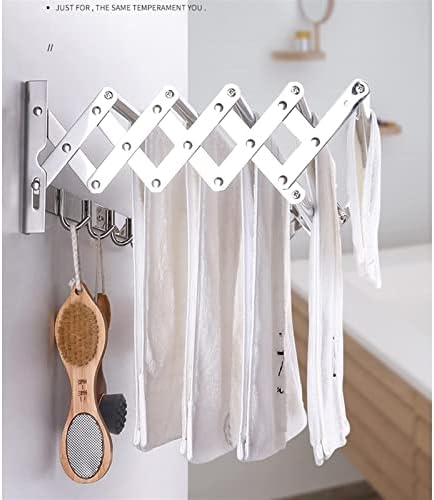 Wall Mounted Laundry Drying Rack Dryer Clothes Airer Foldable Indoor Sturdy - Image 7