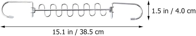 Multi-Hole Metal Clothes Hangers 2Pcs Foldable Clothes Drying Rack Space-Saving - Image 2