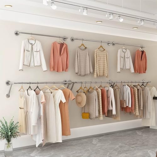 Stainless Steel Wall-Mounted Clothes Bar - Image 8