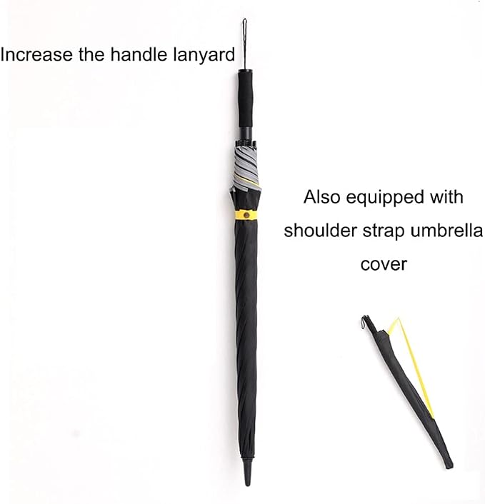 Large Golf Umbrella Windproof Waterproof Heavy Duty Automatic Umbrella Classic - Image 6