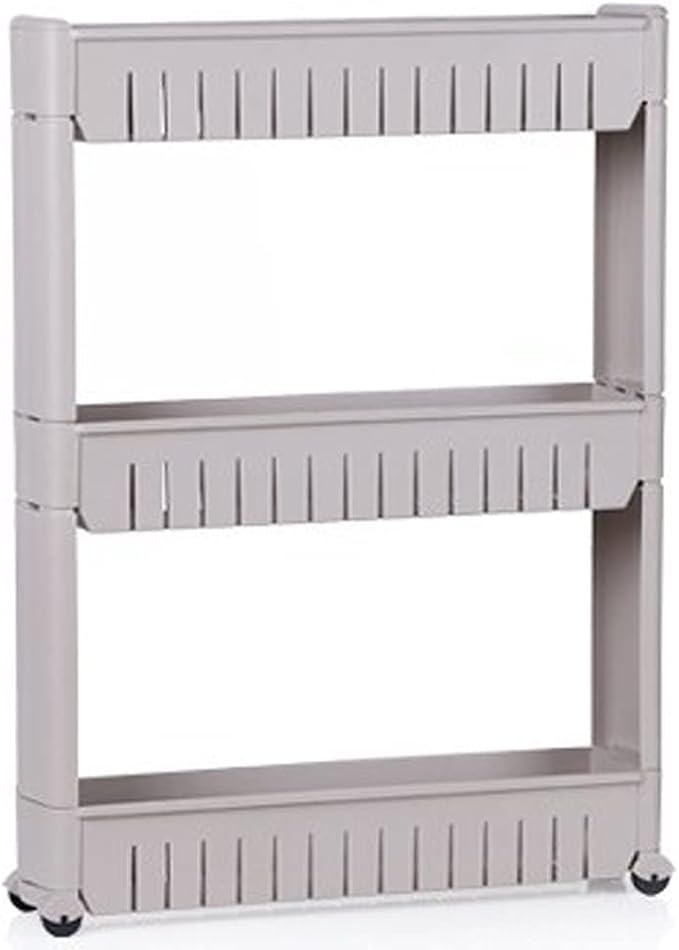 3-Tier Slim Slide Out Kitchen Trolley, Storage Shelf, Moving Wall Cabinets by Unknown