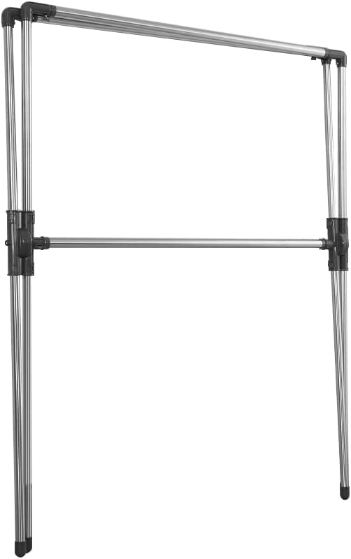 BAOYOUNI Folding Clothes Drying Rack Hanger Metal Double Poles Extendable - Image 7