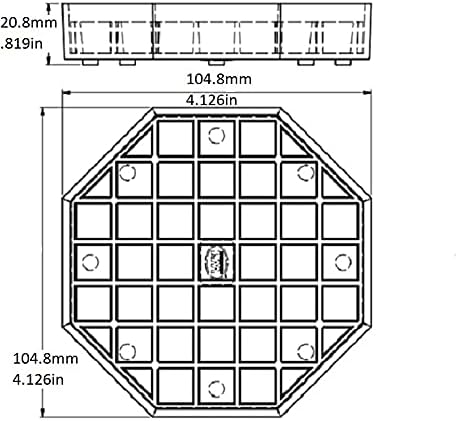 Rattleware Octagonal Drip Tray, Easy-to-Clean Removable Tray - Image 2