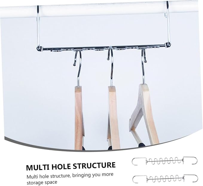 PRETYZOOM 2Pcs Multi Hole Clothes Drying Rack Hangers - Image 9