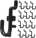 50pcs Pegboard Hook Assortment for Garage Organization J Shape Tool Storage by HOLIDYOYO
