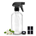 Glass Spray Bottles, 16oz Refillable Containers, Empty Boston Round Bottles by Worldgsb