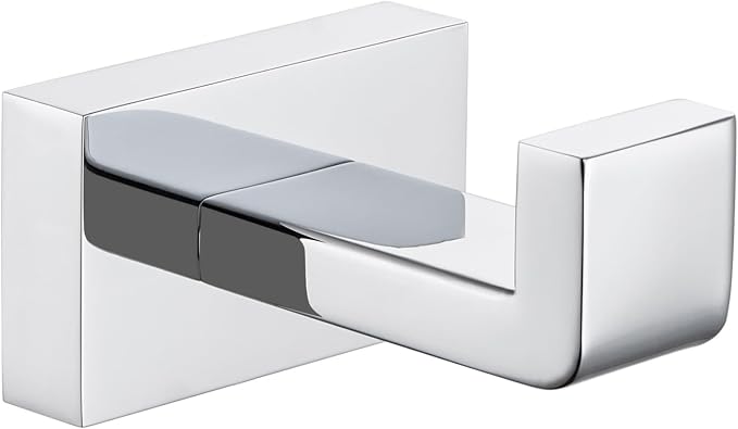 Suyar Chrome Bathroom Towel Hook, SUS304 Stainless Steel Coat Robe Holder by Suyar