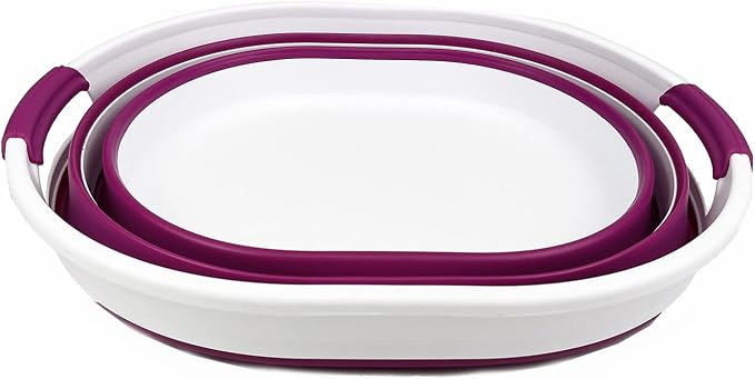 SAMMART 23L Collapsible Plastic Laundry Basket - Image 2