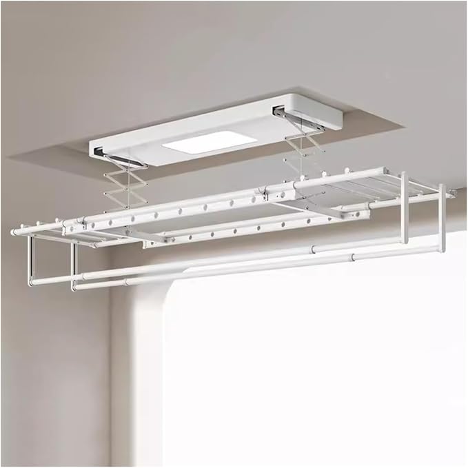 ceiling clothes drying rack Electric Ceiling Mounted Clothes Hanger Remote by Unknown