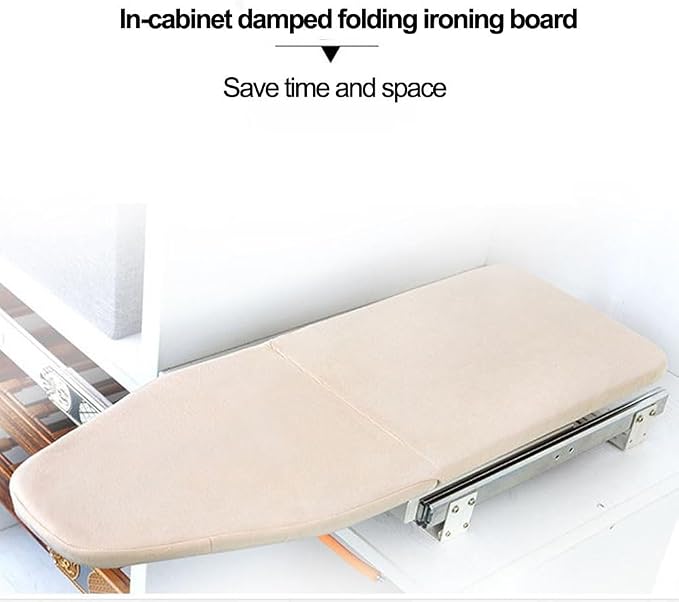 Wall-Mounted Ironing Board, Pull-Out Ironing Station, 180° Swivel Ironing - Image 6