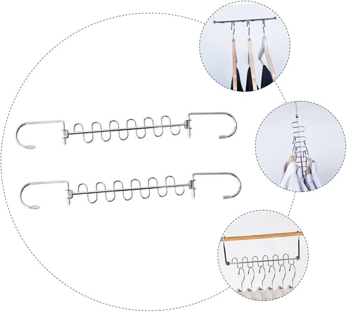 Durably Made Laundry Wall Drying Rack Multi-use Hangers Collapsible - Image 6