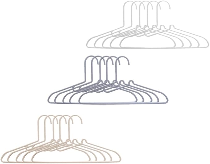 Non-Slip Plastic Coat Hangers Set 15pcs Windproof Clothes Hangers by Unknown