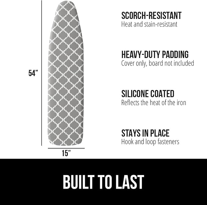 GORILLA GRIP The Original Ironing Board Cover and Pad, Silicone Coating - Image 2