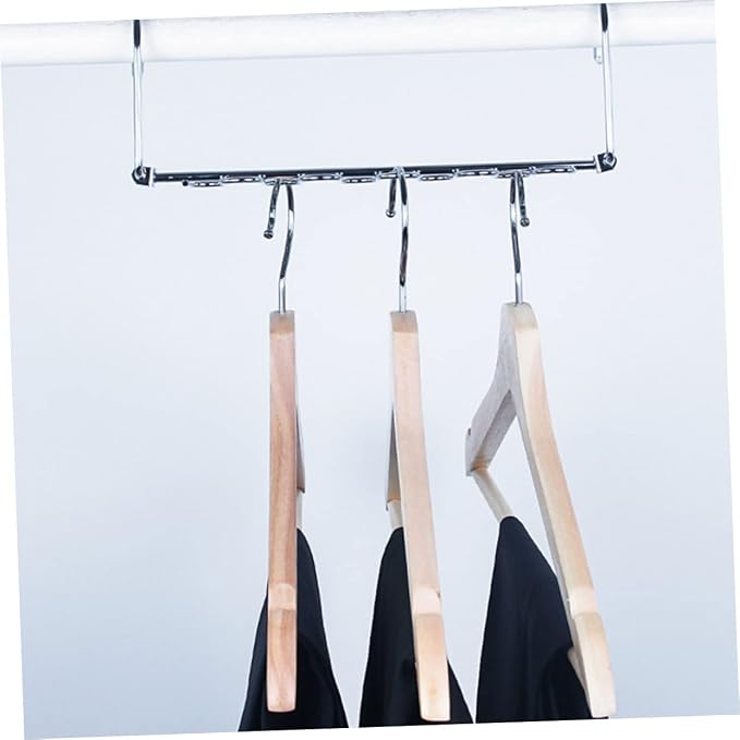 2pcs Multi-Hole Clothes Drying Rack Metal Folding Hangers - Image 9