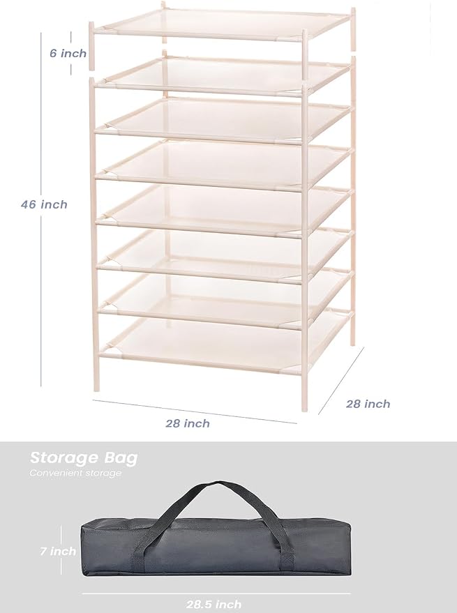 Stackable Sweater Laundry Drying Rack, Herb Drying Rack Mesh Clothes Drying Rack - Image 8