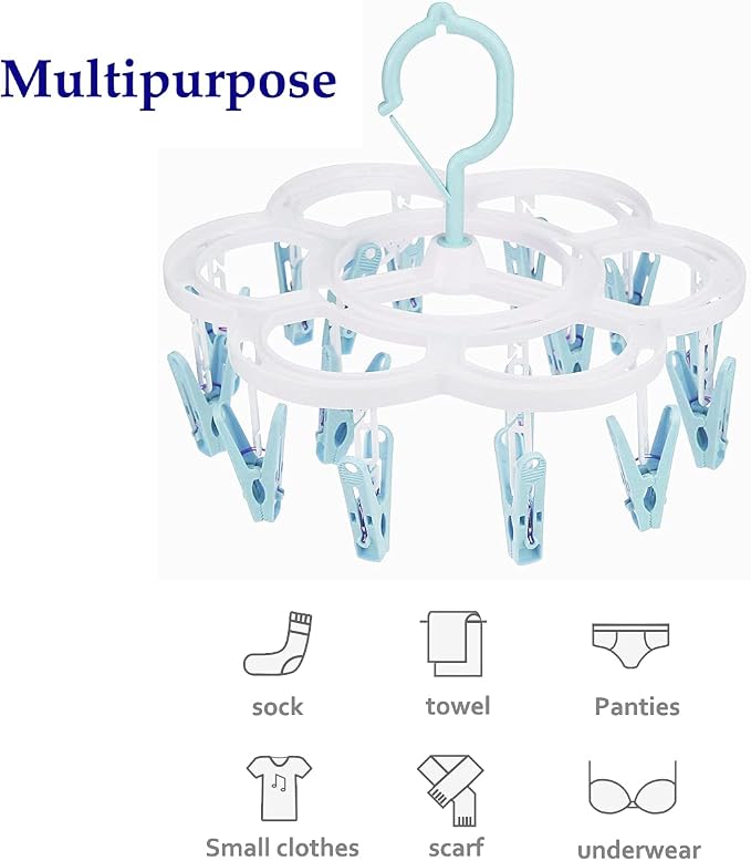 Clothespin Rack Laundry Drying Rack, Clothes Hangers - Image 3