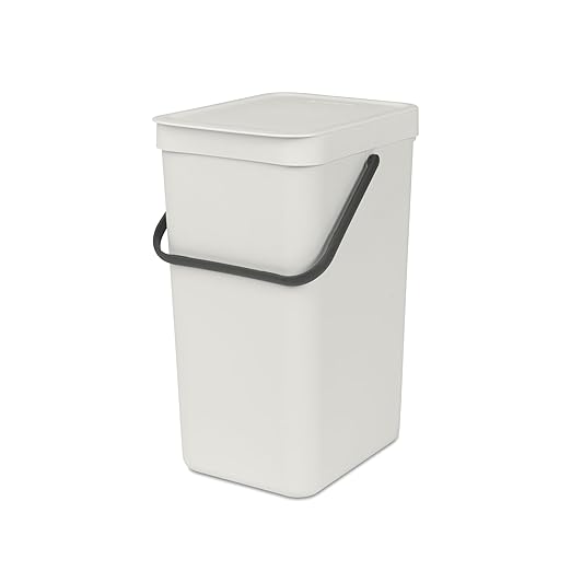 Brabantia Sort & Go Kitchen Recycling Bin | S / 4.2 Gal / 16L | Light Gray | by BrabantiaUSA