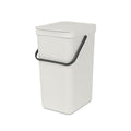 Brabantia Sort & Go Kitchen Recycling Bin | S / 4.2 Gal / 16L | Light Gray | by BrabantiaUSA