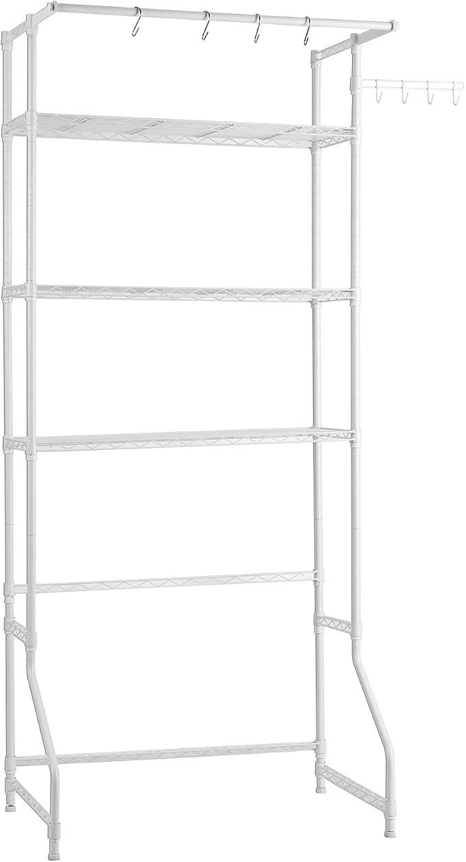 VEVOR Over The Washer and Dryer Storage Shelf, 3 Tier Laundry Room Drying Rack - Image 9