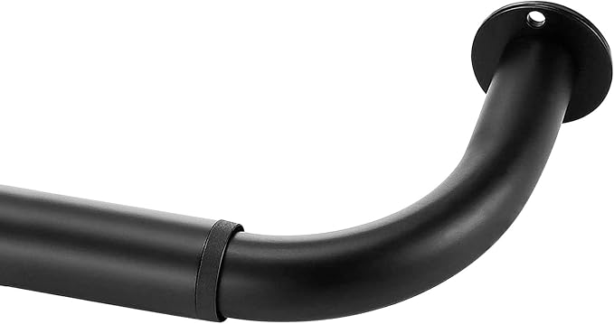 Meriville 1-Inch Diameter Wrap Around Blackout Curtain Rod, 28-Inch to 48-Inch by Meriville