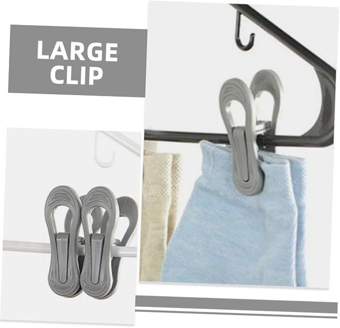 Uonlytech 30 Pcs Wind-Proof Plastic Laundry Clips Hanger Clips - Image 3