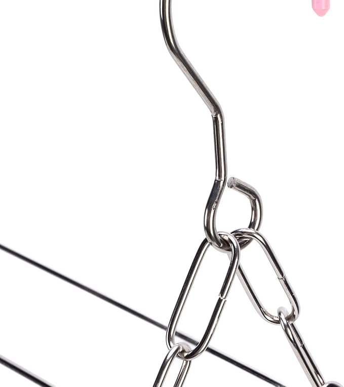 Pilipane Laundry Drying Rack Stainless Steel Multifunctional Hanging Silver - Image 6