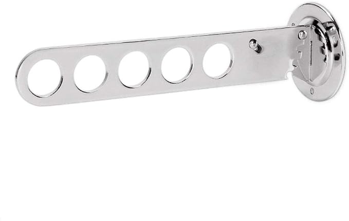 Folding Wall Mounted Clothes Hanger, Wall Mount Drying Rack, Stainless Steel by Unknown