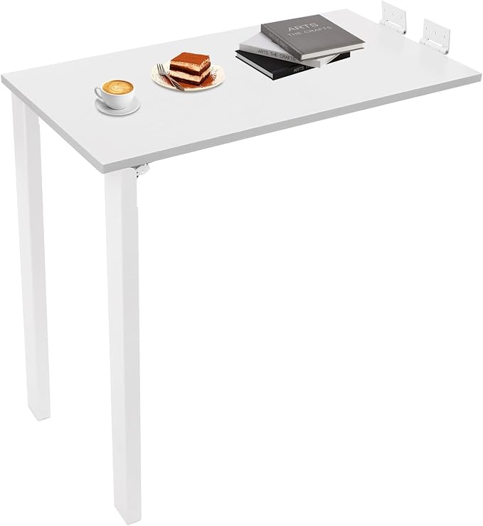 Wall Mounted Folding Table, Wood Folding Dining Table by Unknown