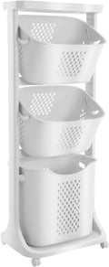 3 Tier Laundry Baskets, Laundry Hamper Cart by RustyVioum