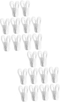 IMIKEYA 20pcs Clothes Hanger Clips Plastic Clips Multi-use Laundry Organizer by IMIKEYA