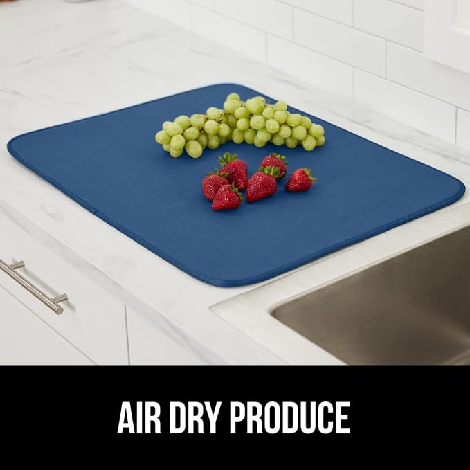 GORILLA GRIP Ultra Water Absorbent Microfiber Dish Drying Mat 2 Pack, Quick Dry - Image 9