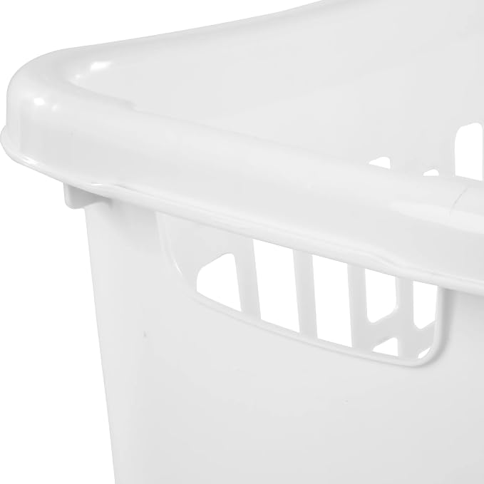 Rectangular Open Plastic Laundry Basket - Image 7