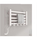 Wall Mounted Small Heated Towel Rack 5 Bar Energy-Saving Drying Rack Aluminum by Unknown