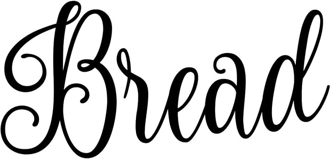 Bread 4.25w x 2h Label | Kitchen Organization | Die Cut Vinyl Decal | Black by MinglewoodTrading